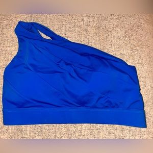 Kiava one shoulder swim crop, size medium